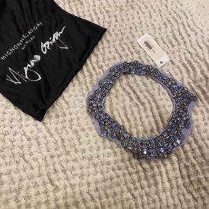 Mignonne Gavigan ice blue necklace.